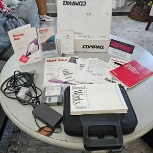 Compaq Contura Aero 4/33C Portable Computer Power Supply & Software